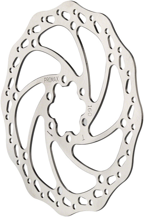 Promax Sport S1 Disc Brake Rotor - 160mm 6-Bolt Silver