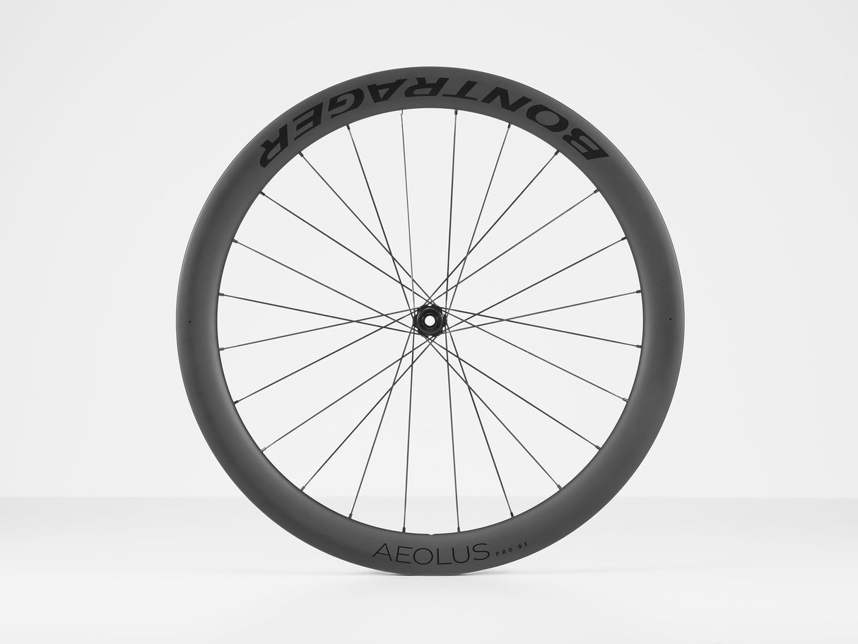 Wheel Front Bontrager Aeolus Pro 51 Disc TLR 12T Black