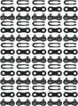 KMC Z410 Master Link - Single Speed 1/2" x 1/8" Black 25 Pairs