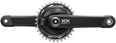 SRAM XX Eagle T-Type AXS Power Meter Wide Crankset - 175mm 12-Spd 32t Chainring DM Thread Mount PM Spider DUB Spindle Interface Blk