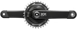 SRAM XX Eagle T-Type AXS Power Meter Wide Crankset - 170mm 12-Spd 32t Chainring DM Thread Mount PM Spider DUB Spindle Interface Blk
