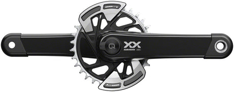 SRAM XX Eagle T-Type AXS Power Meter Wide Crankset - 165mm 12-Spd 32t Chainring Direct Mount 2-Guards PM DUB Spindle BLK