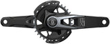 SRAM X0 Eagle T-Type AXS Power Meter Wide Crankset - 165mm 12-Speed 32t Chainring Direct Mount 2-Guards PM DUB Spindle BLK