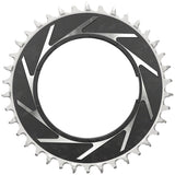 SRAM XX SL Eagle T-Type Thread Mount Chainring - 38t 12-Speed Thread Mount  For XX SL PM Spider 3mm Offset Aluminum BLK/Silver