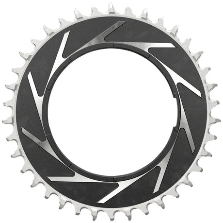 SRAM XX SL Eagle T-Type Thread Mount Chainring - 38t 12-Speed Thread Mount  For XX SL PM Spider 3mm Offset Aluminum BLK/Silver