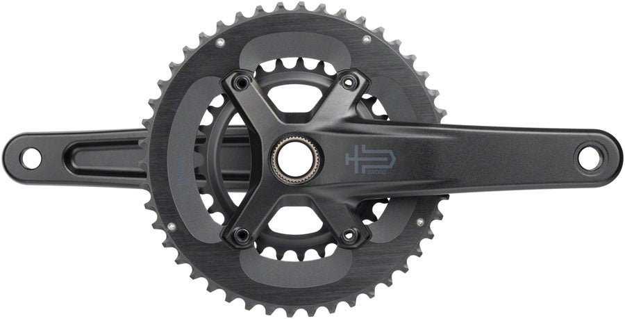 microSHIFT Sword 2x Crankset - 175mm 10-Speed 46/29t 110 Asym BCD  24mm Spindle BLK