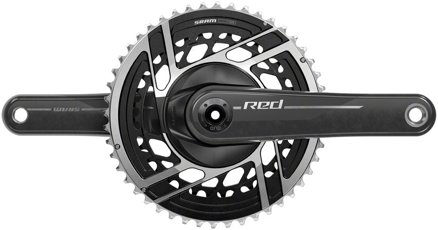 SRAM RED Crankset - 170mm 2x 12-Speed 46/33t 8-Bolt Direct Mount DUB Spindle Interface Natural Carbon E1