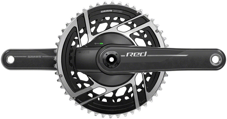 SRAM RED AXS Power Meter Crankset - 170mm 2x 12-Speed 48/35t 8-Bolt Direct Mount DUB Spindle Interface Natural Carbon E1