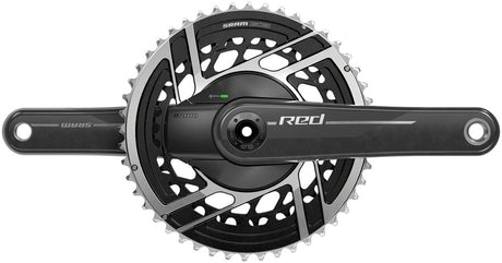 SRAM RED AXS Power Meter Crankset - 175mm 2x 12-Speed 48/35t 8-Bolt Direct Mount DUB Spindle Interface Natural Carbon E1