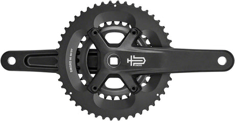 microSHIFT Sword BLK 2x Crankset - 175mm 9-Speed 48/31t 110/80 Asym BCD JIS Square Taper Spindle Interface BLK