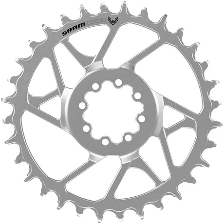 SRAM Eagle 90 T-Type Direct Mount Chainring - 30t 12-Speed 8-Bolt Direct Mount 3mm Offset Steel Silver