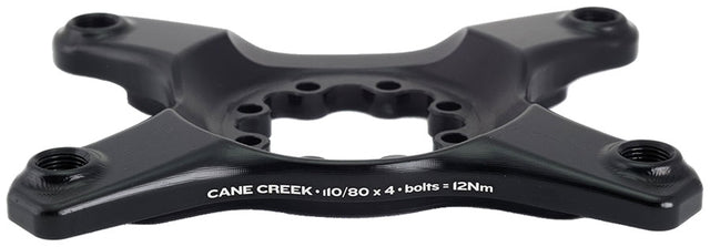 Cane Creek eeWings Chainring Spider - 4-Bolt 110 80 Asymmetric BCD 8-Bolt Mount Type Shimano GRX 1x 2x Systems BLK