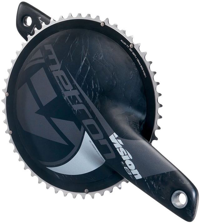 Vision Metron TT Crankset 2x 53/39T Chainrings 165mm Arm Length 130BCD 386EVO Spindle – Carbon