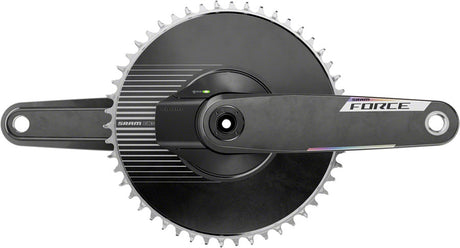 SRAM Force 1 AXS Power Meter Crankset - 165mm 12-Speed 50t Aero PM Chainring 8-Bolt Direct Mount DUB Spindle Carbon E1