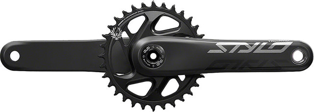 TruVativ STYLO Carbon Eagle Fat Bike Crankset - 175mm 12-Speed 30t Direct Mount DUB Spindle Interface For 170mm Rear Spacing BLK