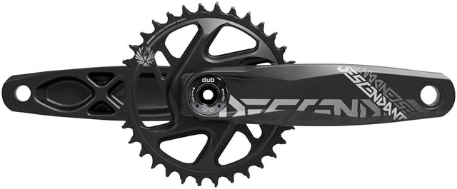 TruVativ Descendant All Downhill Crankset - 165mm 10/11-Speed 34t Direct Mount DUB Spindle Interface BLK B1