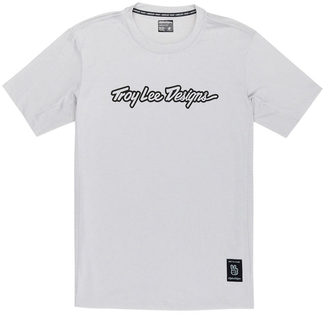 Troy Lee Designs Skyline Short Sleeve Ride Tee – Signature Mist Medium