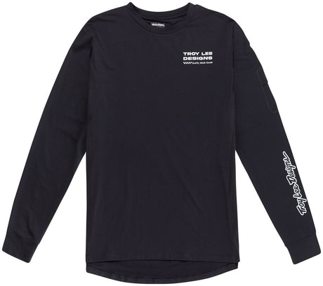 Troy Lee Designs Ruckus Long Sleeve Ride Tee – Factory Carbon Large