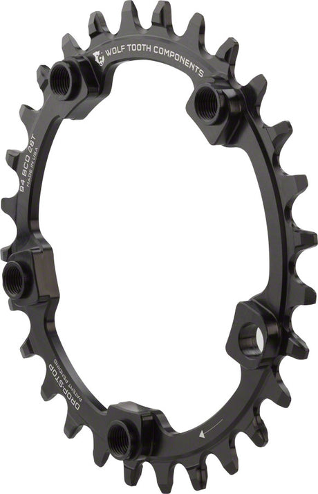Wolf Tooth 94 BCD Chainring - 28t 94 BCD 5-Bolt Drop-Stop A Black