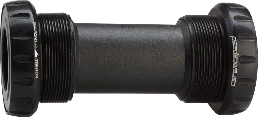CeramicSpeed BSA Road Bottom Bracket - English Thread 68mm 24mm Spindle Coated Races BLK