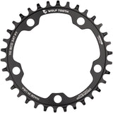 Wolf Tooth 110 BCD Cyclocross Road Chainring - 34t 110 BCD 5-Bolt Drop-Stop B 10/11/12-Speed Eagle Flattop Compatible BLK