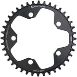 Wolf Tooth 110 BCD Cyclocross Road Chainring - 38t 110 BCD 5-Bolt Drop-Stop B 10/11/12-Speed Eagle Flattop Compatible BLK