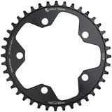 Wolf Tooth 110 BCD Cyclocross Road Chainring - 40t 110 BCD 5-Bolt Drop-Stop B 10/11/12-Speed Eagle Flattop Compatible BLK