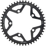 Wolf Tooth 110 BCD Cyclocross Road Chainring - 48t 110 BCD 5-Bolt Drop-Stop B 10/11/12-Speed Eagle Flattop Compatible BLK