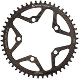 Wolf Tooth 110 BCD Cyclocross Road Chainring - 50t 110 BCD 5-Bolt Drop-Stop B 10/11/12-Speed Eagle Flattop Compatible BLK