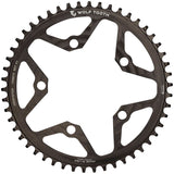 Wolf Tooth 110 BCD Cyclocross Road Chainring - 52t 110 BCD 5-Bolt Drop-Stop B 10/11/12-Speed Eagle Flattop Compatible BLK