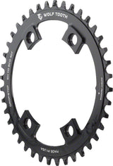Wolf Tooth Shimano 110 Asymmetric BCD Chainring - 38t 110 Asymmetric BCD 4-Bolt Drop-Stop A For Shimano Cranks BLK