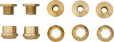 Wolf Tooth 1x Chainring Bolt Set - 6mm Dual Hex Fittings Set/5 Gold