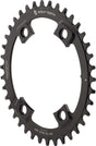 Wolf Tooth Elliptical Shimano 110 Asymmetric BCD Chainring - 40t 110 Asymmetric BCD 4-Bolt Drop-Stop B For Shimano Cranks BLK
