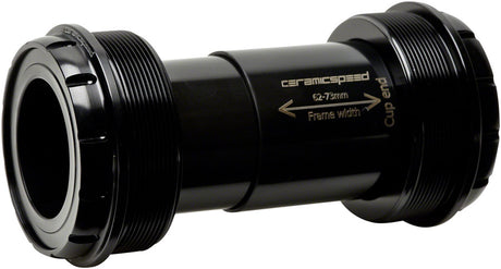 CeramicSpeed T47/73 Bottom Bracket - 30mm Spindle Coated Races Black
