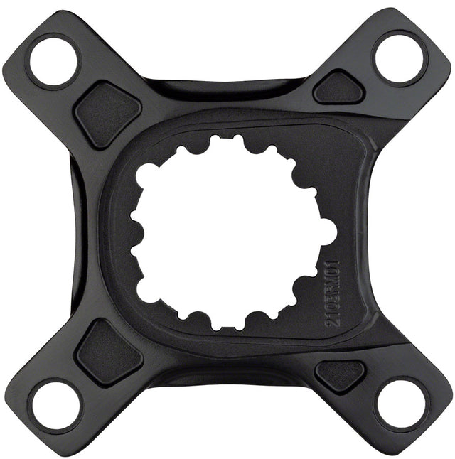 Promax Direct Mount Crank Spider - 104 BCD 4-Bolt SRAM 3-Bolt Mount Style For Use w/Promax CK-1 Carbon Cranks Only BLK