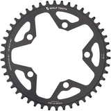 Wolf Tooth 110 BCD Gravel CX Road Chainring - 46t 110 BCD 5-Bolt Drop-Stop ST For Shimano HG+ KMC 12-Speed Chains BLK