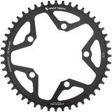 Wolf Tooth 110 BCD Gravel CX Road Chainring - 48t 110 BCD 5-Bolt Drop-Stop ST For Shimano HG+ KMC 12-Speed Chains BLK