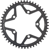 Wolf Tooth 110 BCD Gravel CX Road Chainring - 50t 110 BCD 5-Bolt Drop-Stop ST For Shimano HG+ KMC 12-Speed Chains BLK