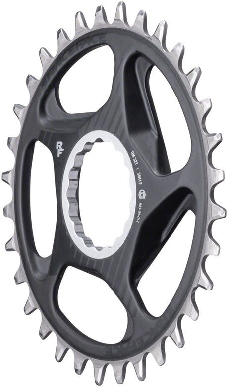 RaceFace ERA Direct Mount Chainring - 30t DM CINCH For Shimano 12-Speed HG+ Compatible Chain BLK