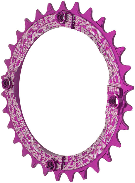RaceFace 1x Narrow Wide Chainring - 30t 104 BCD 10-12 Speed 7075 Aluminum Purple