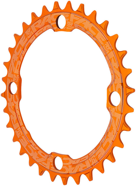 RaceFace 1x Narrow Wide Chainring - 32t 104 BCD 10-12 Speed 7075 Aluminum Orange