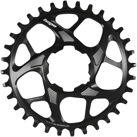 Hope Spiderless Retainer Chainring - 30t Hope Direct Mount R22 Black