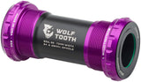 Wolf Tooth Bottom Bracket - English BSA 68/73mm For 24mm Spindle Ultraviolet Purple