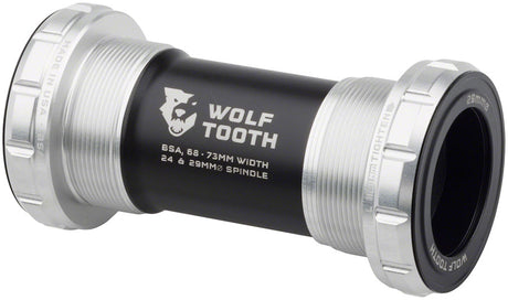 Wolf Tooth Bottom Bracket - English BSA 68/73mm For 29mm Spindle Raw Silver