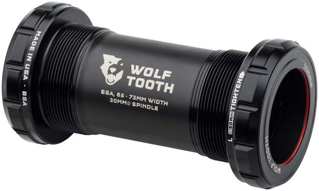 Wolf Tooth Bottom Bracket - English (BSA) 68/73mm For 30mm Spindle Black