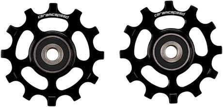 CeramicSpeed Pulley Wheels for SRAM AXS Road 12-Speed - 12 Tooth Alloy Black