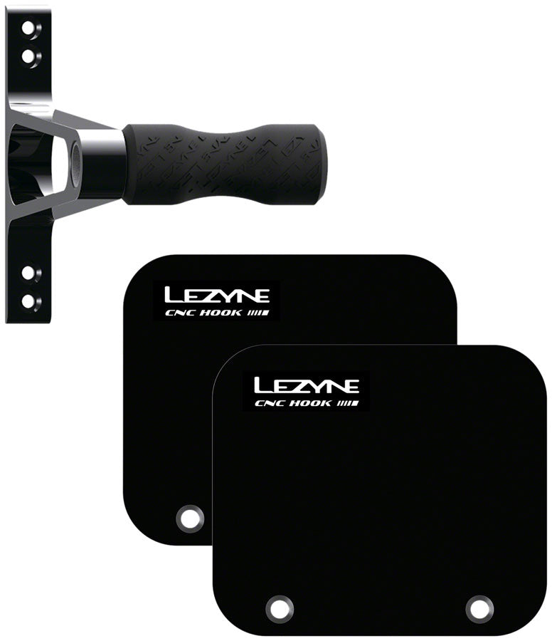 Lezyne CNC Wheel Bike Storage Hook - Alloy Black
