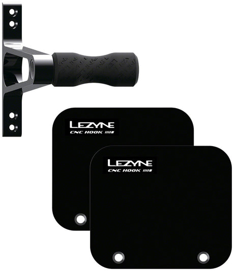 Lezyne CNC Wheel Bike Storage Hook - Alloy Black