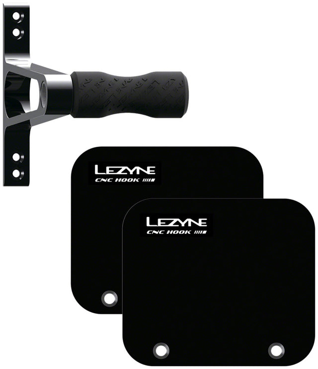 Lezyne CNC Wheel Bike Storage Hook - Alloy Black