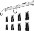 Delta Heavy Duty Track Rack Wall Mount Bike Rack - 4-Bike Silver